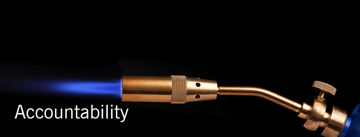 Accountability - Welding Torch pictured